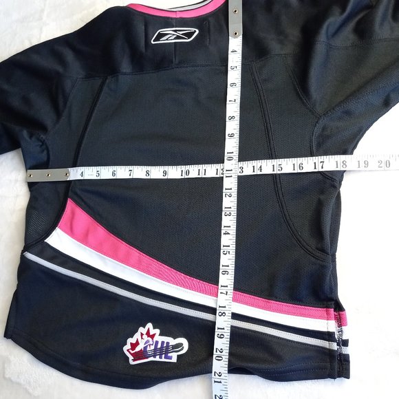 Reebok Calgary Hitmen Minor Hockey WHL Pink Jersey (Youth Small) - Picture 8 of 8